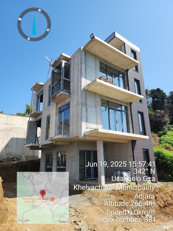 რაიონი ხელვაჩაური, სოფელი ჭარნალი, შენობა N7 (მშენებარე), I, II, III და ტერასის სართული