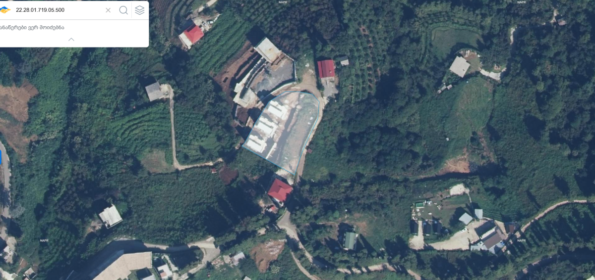 რაიონი ხელვაჩაური, სოფელი ჭარნალი, შენობა N5 (მშენებარე), I, II, III და ტერასის სართული